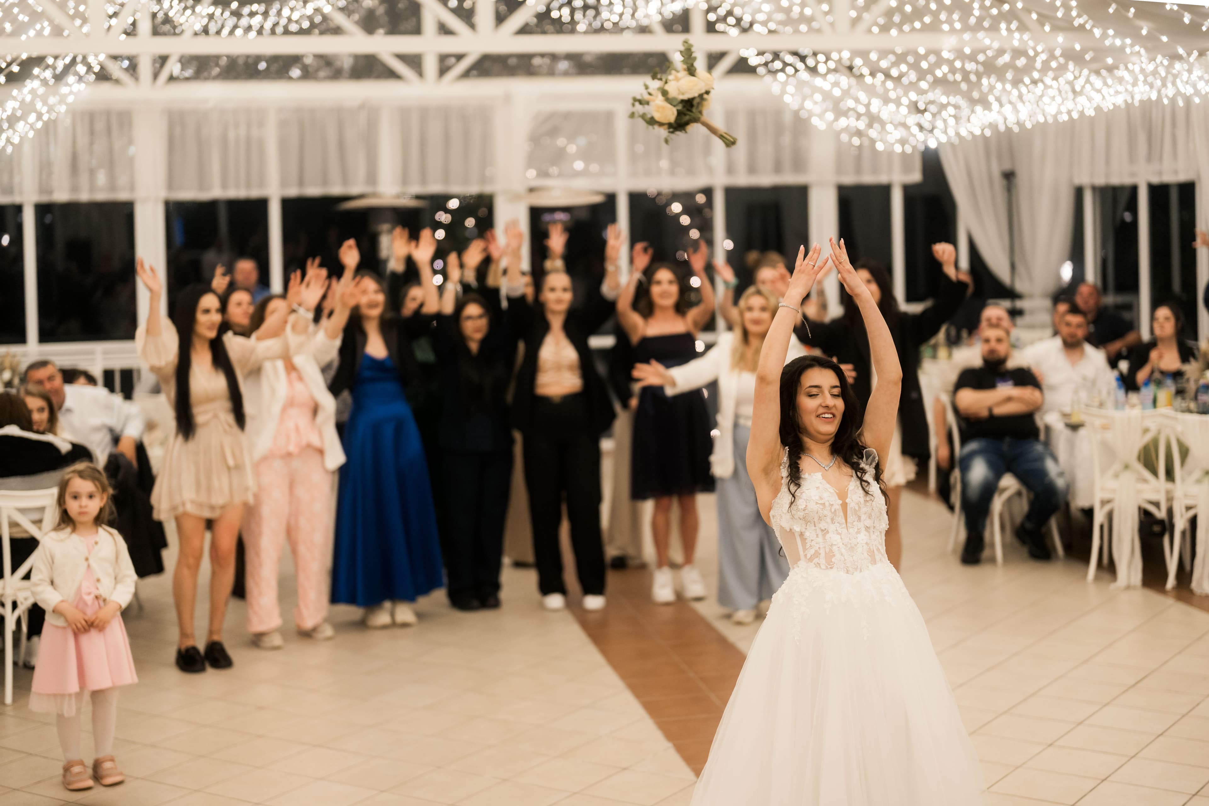 All the guests dancing together