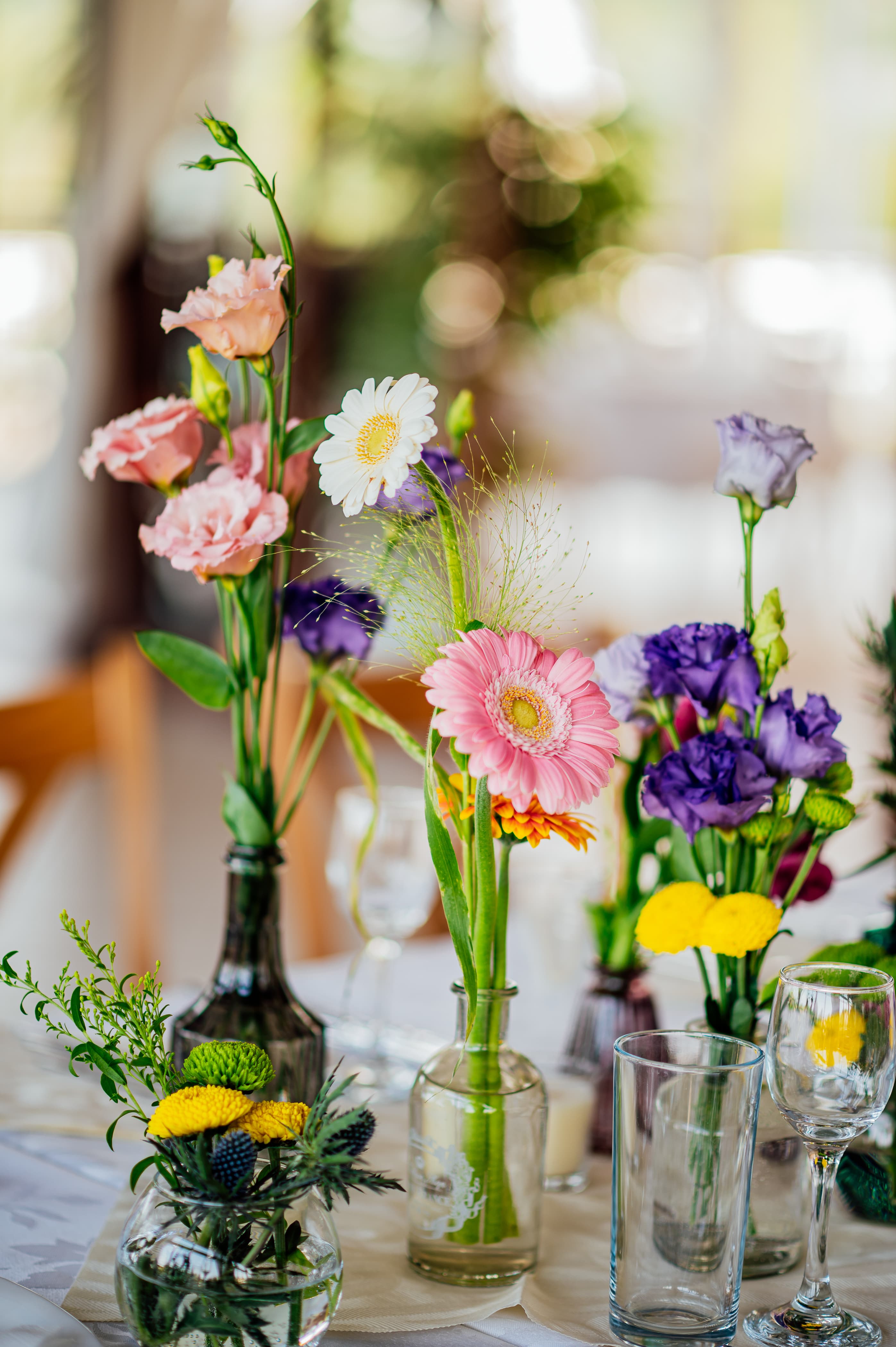 Fresh floral table decoration